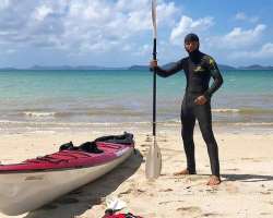 Adam loves traveling and was in  Queensland, Australia in October 2020.